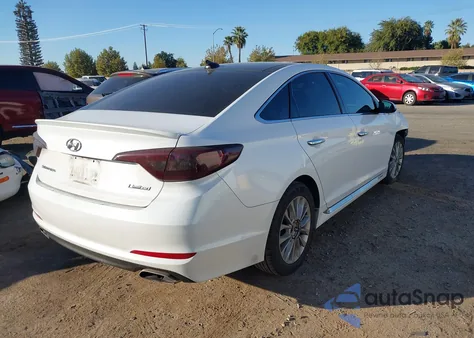 2015 Hyundai Sonata Limited z USA, uszkodzony, nr VIN 5NPE34AF3FH045808